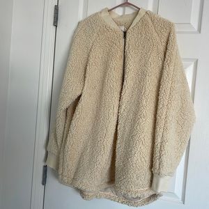 Caslon sherpa zip up